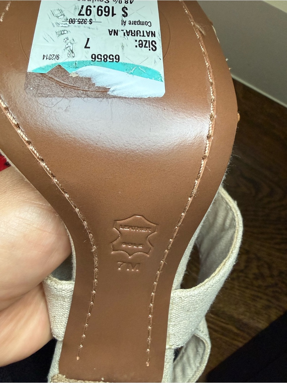 Tory Burch Multicolor Raffia Wedge Sandals - Picture 9 of 10
